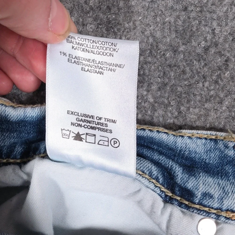 Silver Jeans Co Grayson Jeans Mens 36x30 Light Blue Acid Wash Straight